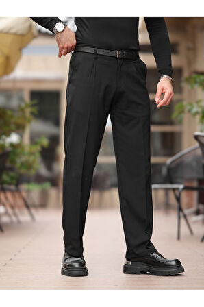 Rahat Kalıp Old Money Kumaş Pantolon