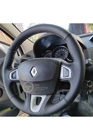 Renault Megane 3 Araca Özel Direksiyon Kılıfı Derisi Olan Araçlara Uyumludur