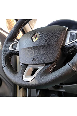 Renault Megane 3 Araca Özel Direksiyon Kılıfı Derisi Olan Araçlara Uyumludur