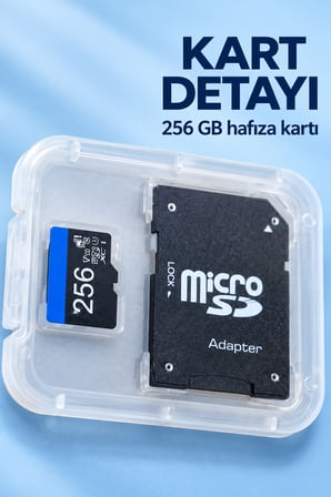 SD Adaptörlü 256 GB Micro SD Bellek Kartı