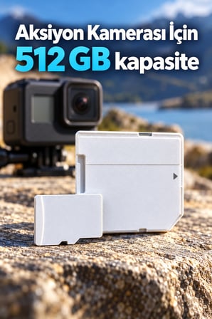 MicroSD Bellek Kartı 512 GB 160 MB/s Aktarım