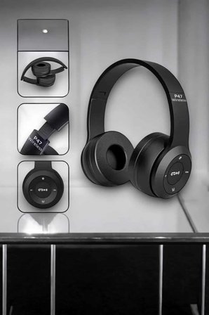 Kulak Üstü TF Kart ve AUX Destekli Ergonomik Bluetooth Kulaklık
