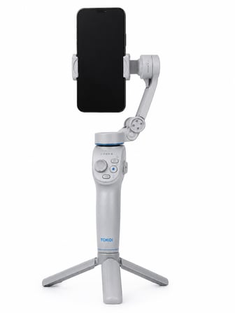 Profesyonel Telefon Gimbal Stabilizer 3 Eksen Sabitleme Çoklu Çekim Modları Uzun Pil Ömürlü Taşınabilir Tasarım