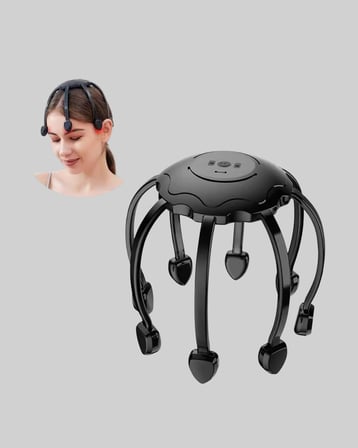Taşınabilir Kafa Masaj Cihazı Eller Serbest 360° Profesyonel Masaj