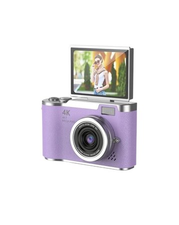 K Dijital Kamera  MP Flip Ekran Vlog ve Fotoğraf Makinesi