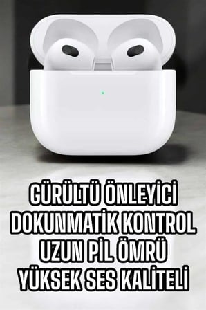 Bluetooth Kulaklık 3.Nesil Kablosuz Uzun Pil Ömrü Dokunmatik Kontrol Yeni Nesil