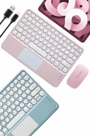 Profesyonel Wifi Q Klavye Bluetooth Klavye Touchpad 10.8 Inç Yeni Nesil