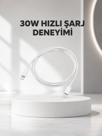 Yüksek Saflıkta Bakır Çekirdekli 30W Hızlı Şarj Kablosu