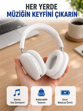 400 mAh Bataryalı Kablosuz Kulaklık | BT 5.0, Müzik & Görüşme Yeni Nesil