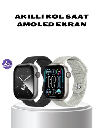Akıllı Saat Kablosuz Şarjlı Bluetooth 5.2 Arama Bildirim Sesli Asistan 420 mAh