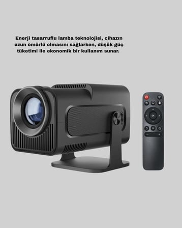 Akıllı Projeksiyon Cihazı HDMI USB Bağlantılı Taşınabilir Enerji Tasarruflu
