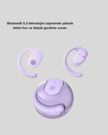 S05 Kablosuz Kulaklık Bluetooth 5.3 IPX4 Su Geçirmez Stereo Ses Otomatik Bağlantı Yeni Nesil