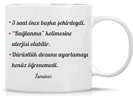 Yay Burcu Kupa | Renkli Burç Tasarımı | Özlü Sözlü Hediye Kupa | Astroloji Temalı Bardak