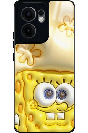Oppo Reno 13F Uyumlu Sunger Bob Tasarımlı Parlak Silikon Kılıf