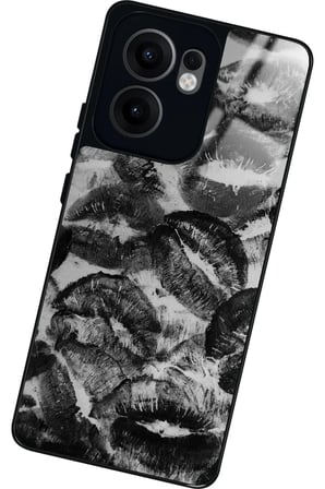Oppo Reno 13F Uyumlu Dudak Tasarımlı Parlak Silikon Kılıf