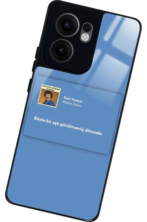 Oppo Reno 13F Uyumlu Müslüm Gürses Şarkı Sözü Tasarımlı Parlak Silikon Kılıf
