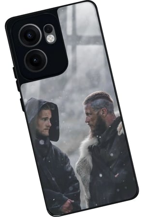 Oppo Reno 13F Uyumlu Vikings Tasarımlı Parlak Silikon Kılıf