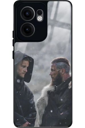 Oppo Reno 13F Uyumlu Vikings Tasarımlı Parlak Silikon Kılıf