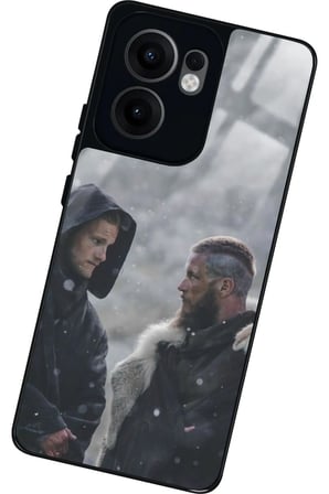 Oppo Reno 13F Uyumlu Vikings Tasarımlı Parlak Silikon Kılıf