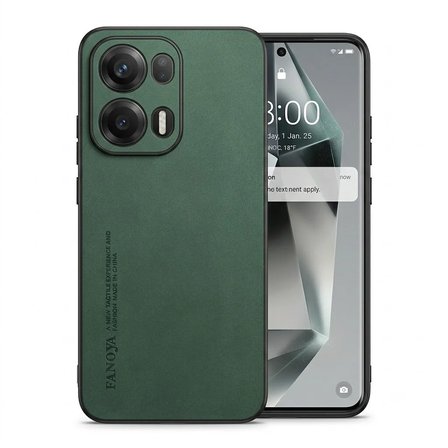 Oppo Reno 13 Pro Uyumlu Kılıf Deri Görünümlü Şık Tasarım Hlt-Hide