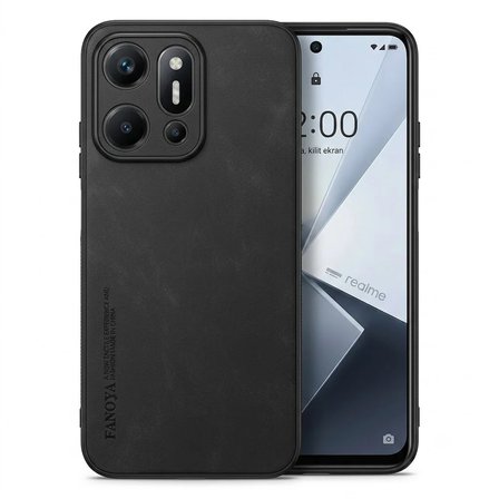 Oppo Reno 14 Uyumlu Kılıf Deri Görünümlü Şık Tasarım Hlt-Hide
