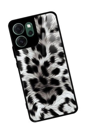 Oppo Reno 14F Uyumlu Leopar Tasarımlı Parlak Silikon Kılıf