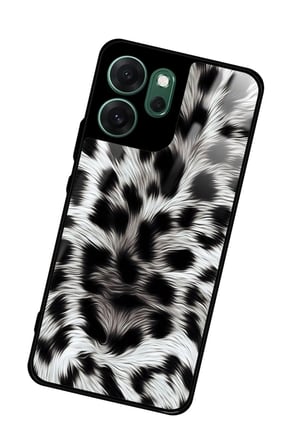 Oppo Reno 14F Uyumlu Leopar Tasarımlı Parlak Silikon Kılıf