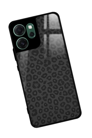 Oppo Reno 14F Uyumlu Leopar Tasarımlı Parlak Silikon Kılıf