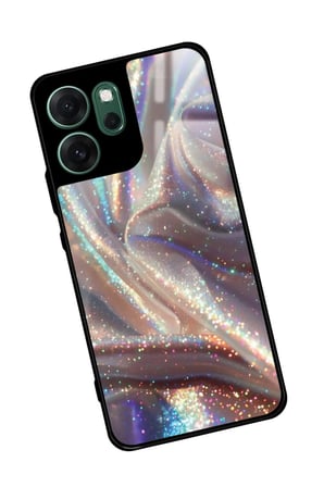 Oppo Reno 14F Uyumlu Sim Tasarımlı Parlak Silikon Kılıf