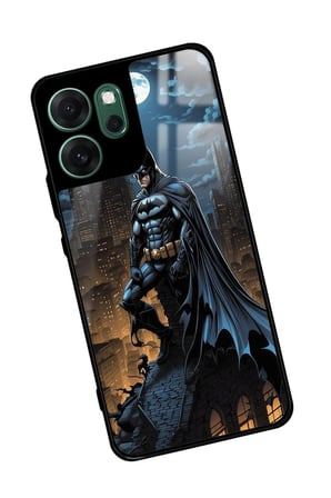 Oppo Reno 14F Uyumlu Batman Tasarımlı Parlak Silikon Kılıf