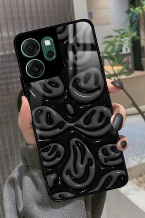 Oppo Reno 14F Uyumlu Smile Tasarımlı Parlak Silikon Kılıf