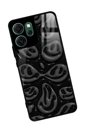 Oppo Reno 14F Uyumlu Smile Tasarımlı Parlak Silikon Kılıf