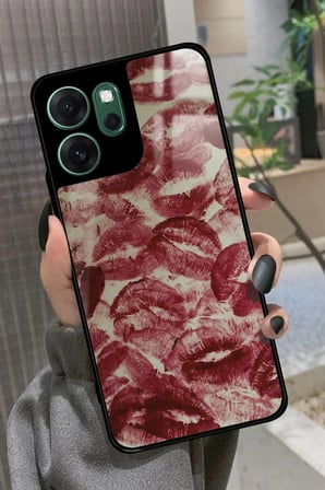 Oppo Reno 14F Uyumlu Dudak Tasarımlı Parlak Silikon Kılıf