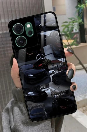 Oppo Reno 14F Uyumlu Araba Tasarımlı Parlak Silikon Kılıf