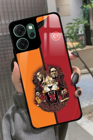 Oppo Reno 14F Uyumlu Aslan Tasarımlı Parlak Silikon Kılıf