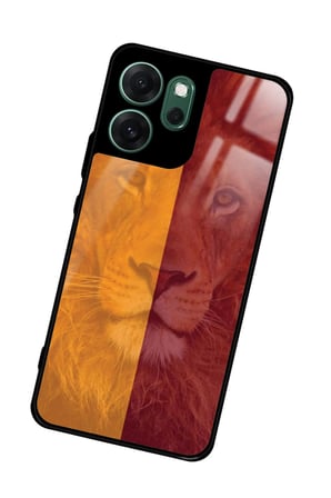 Oppo Reno 14F Uyumlu Aslan Tasarımlı Parlak Silikon Kılıf