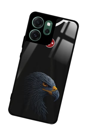 Oppo Reno 14F Uyumlu Kartal Tasarımlı Parlak Silikon Kılıf