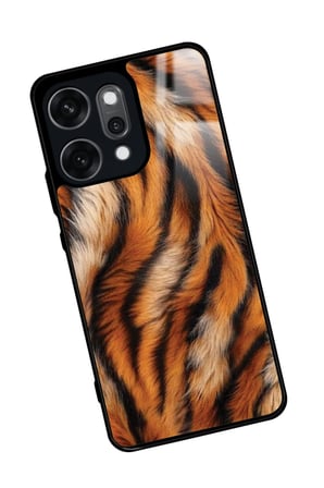 Oppo Reno 14 Pro Uyumlu Sarı Leopar Tasarımlı Parlak Silikon Kılıf