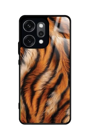 Oppo Reno 14 Pro Uyumlu Sarı Leopar Tasarımlı Parlak Silikon Kılıf