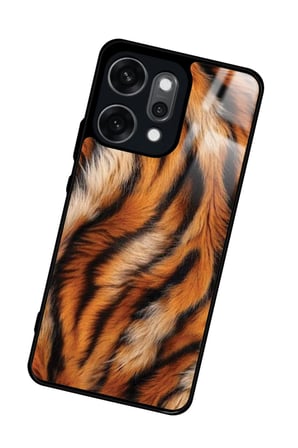Oppo Reno 14 Pro Uyumlu Sarı Leopar Tasarımlı Parlak Silikon Kılıf