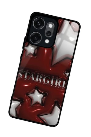 Oppo Reno 14 Pro Uyumlu Star Girl Tasarımlı Parlak Silikon Kılıf