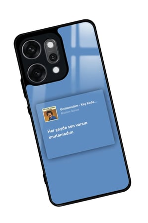 Oppo Reno 14 Pro Uyumlu Müslüm Gürses Şarkı Sözü Tasarımlı Parlak Silikon Kılıf