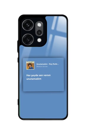 Oppo Reno 14 Pro Uyumlu Müslüm Gürses Şarkı Sözü Tasarımlı Parlak Silikon Kılıf