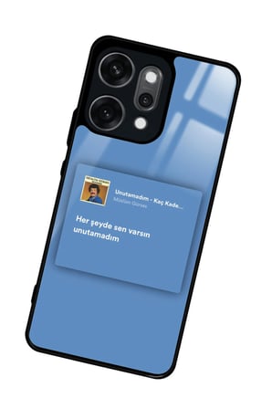 Oppo Reno 14 Pro Uyumlu Müslüm Gürses Şarkı Sözü Tasarımlı Parlak Silikon Kılıf
