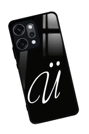 Oppo Reno 14 Pro Uyumlu Ü Harfi Yazılı Parlak Silikon Kılıf