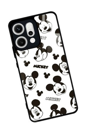 Oppo Reno 14 Uyumlu Mıckey Donald Tasarımlı Parlak Silikon Kılıf