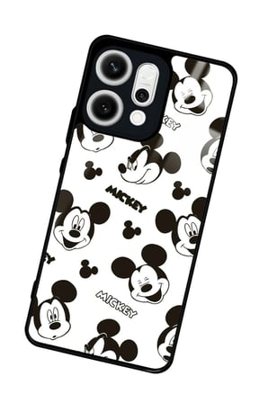 Oppo Reno 14 Uyumlu Mıckey Donald Tasarımlı Parlak Silikon Kılıf