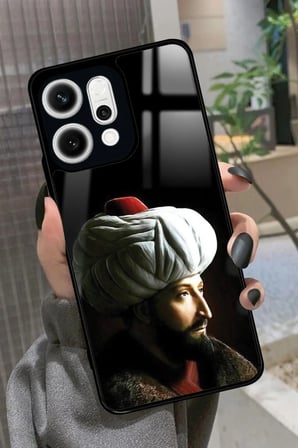 Oppo Reno 14 Uyumlu Padişah Tasarımlı Parlak Silikon Kılıf