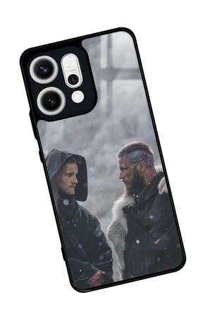 Oppo Reno 14 Uyumlu Vikings Tasarımlı Parlak Silikon Kılıf
