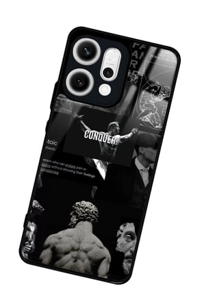 Oppo Reno 14 Uyumlu Gym Tasarımlı Parlak Silikon Kılıf